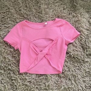 PInk crop top from Pacsun